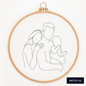 Poklon za krštenje - Vez "Sa bebom u naručju" 02