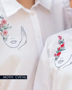Košulja sa vezom "Summer Joy" 4 svg+xml;charset=utf